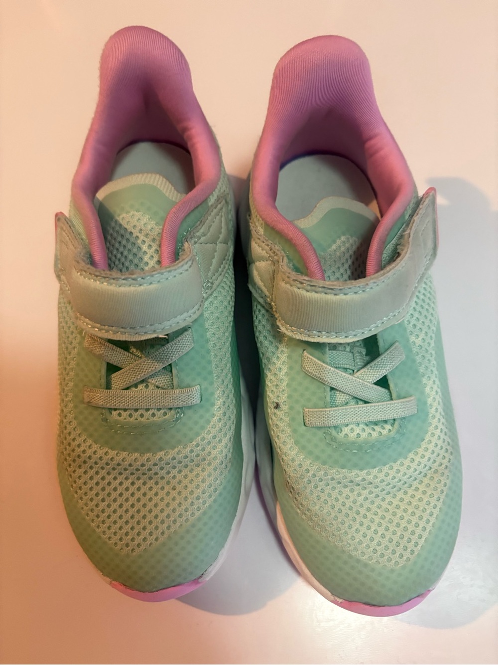 All In Motion Toddler Peyton Performance Sneakers Mint Green Pink Size 11C